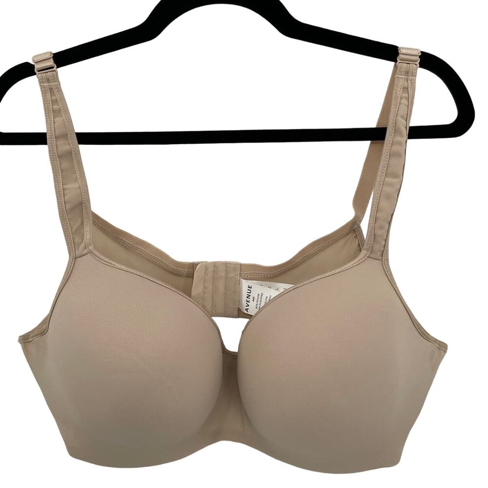 Avenue Soft Lightly Padded Tan Underwire Bra 44D